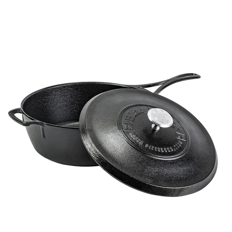 Blacklock 4 Quart Lightweight Cast Iron Deep Skillet With Lid - Image 14