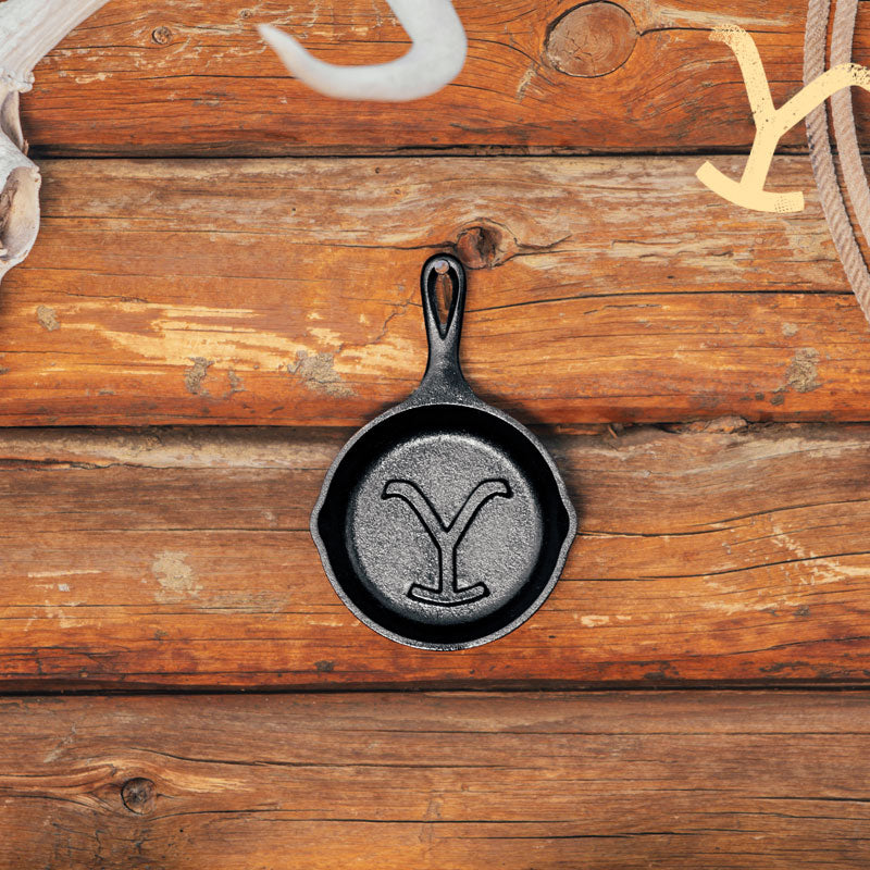 Yellowstone? 5 Inch Seasoned Cast Iron Power Y Mini Skillet - Image 8
