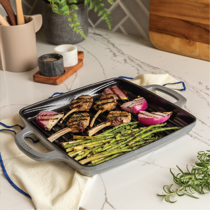 USA Enamel 11 Inch Enameled Cast Iron Grill Pan - Image 16