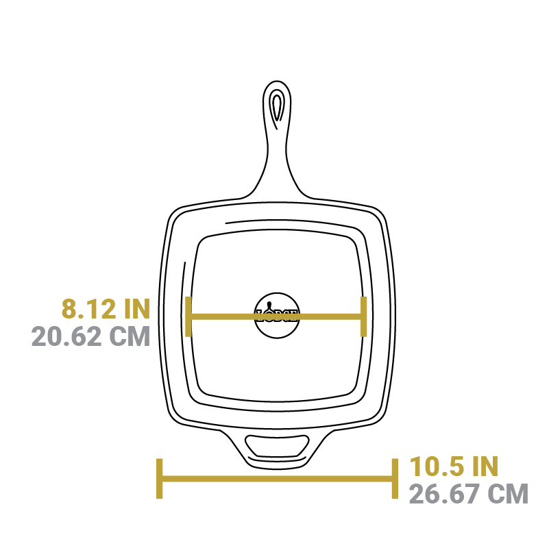 Square Cast Iron Classic Skillet - Image 20